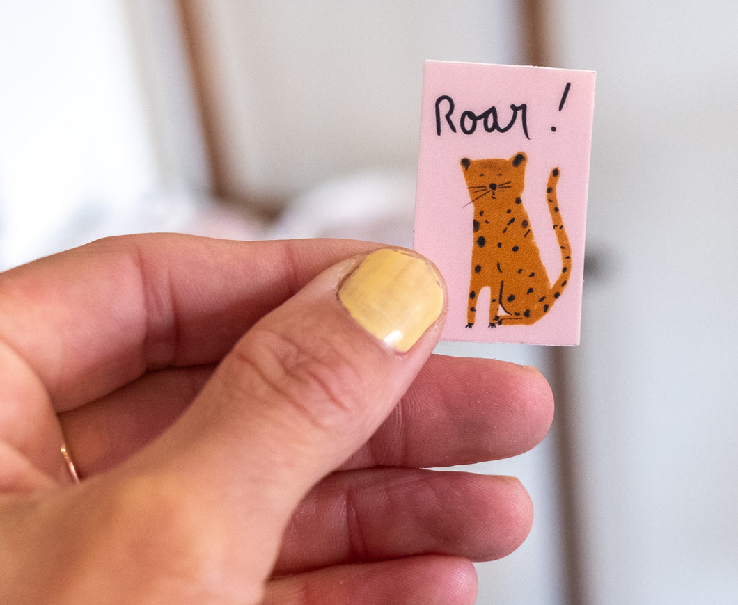 Roar! Leopard Mini Sticker