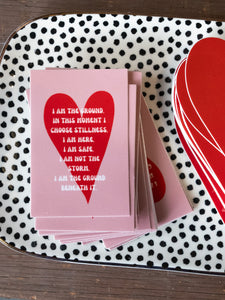 I Am the Ground – Heart Affirmation Sticker
